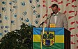 Bürgermeister Robert Straßburg während seiner Rede.