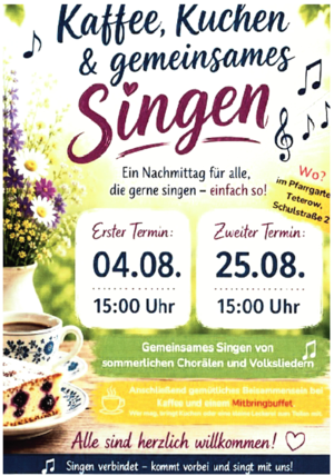 Gemeinsames Singen Plakat H. Ryll